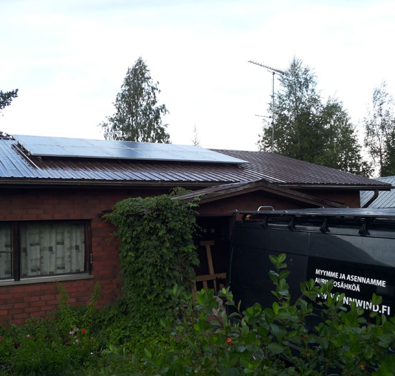 3 kWp aurinkovoimala omakotitalo